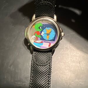 Vintage Looney Tunes Marvin The Martian Mel Blanc Voice Watch Armitron